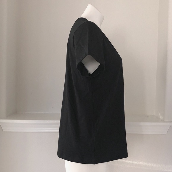 Rae Dunn Tee “HUSTLE ” Cotton Blend Black Short Sleeve T-Shirt Size S NEW - Picture 5 of 7